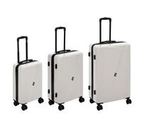 Lot de 3 Valises Rigides à Roulettes "Travel" 77cm Beige