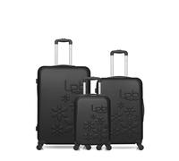 Lot de 3 Valises Rigides Grand Format, Taille Moyenne et Cabine XXS ELEONOR NOIR