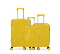 Lot de 3 Valises Rigides Taille Moyenne, Cabine et Cabine XS LYRA JAUNE