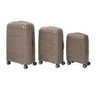 Lot de 3 Valises Rigides Taupe Roues 360° + Cadenas à Code - MURCIA