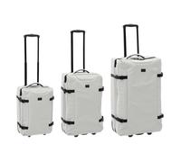 Lot de 3 Valises Souples ""2 Roulettes"" 74cm Beige