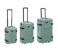 Lot de 3 Valises Souples ""Milan"" 74cm Vert
