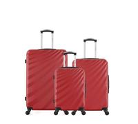 wave paris - lot de 3 - valise grand format, valise weekend et valise cabine danube - bordeaux bordeaux