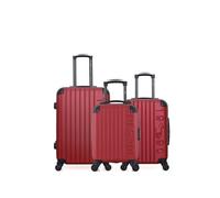 - lot de 3 - valises weekend, cabine et cabine xxs porter - bordeaux