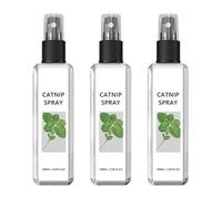 Lot de 3 vaporisateurs d'herbe à chat de qualité supérieure, haute puissance pour soulager le stress pour chats, spray à base de plantes pour chat, herbe à chat apaisante et ravive les jouets et les
