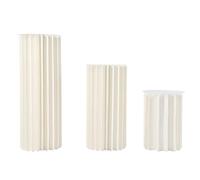 Lot de 3 vases cylindriques en carton pour mariage, centres de table, vases en carton, pour décoration de table de fête, 80 + 60 + 40 cm
