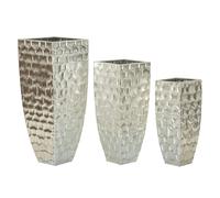 Vase Mauro Ferretti Argy (x3) Argenté 38,1x90,8-30,5x75,6-24,8x62,2 cm