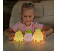 Lot de 3 veilleuses rechargeables Fruit Team