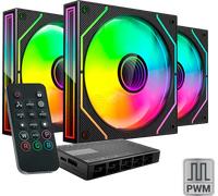 Lot de 3 Ventilateurs boitier Mars Gaming MF-3DPROKIT aRGB - 12cm (Noir)