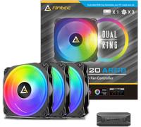 Lot de 3 Ventilateurs de boitier Antec Prizm X 120 3+C RGB - 12cm (Noir)