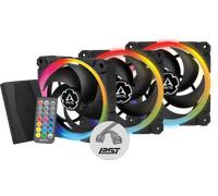 Lot de 3 Ventilateurs de boitier Arctic BioniX P120 RGB - 12cm (Noir)