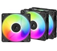 Lot de 3 Ventilateurs de boitier Arctic P12 Pro Reverse RGB - 12cm (Noir)