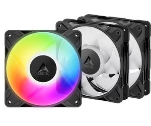 Lot de 3 Ventilateurs de boitier Arctic P12 Pro RGB - 12cm (Noir)