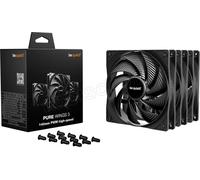 be quiet! Pure Wings 3 140mm PWM high-speed Triple Pack, lot de 3 ventilateurs, vitesse maximale élevée, vitesse minimale faible, cadre optimisé, pression d'air extrêmement élevée
