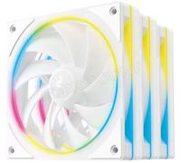 Lot de 3 Ventilateurs de boitier Deepcool FL12 SE RGB - 12cm (Blanc)