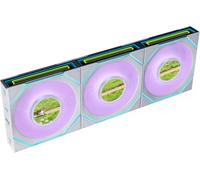 Lot de 3 Ventilateurs de boitier Lian Li Uni Fan SL-Infinity LCD Flex Reverse RGB - 12cm (Blanc)