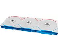 Lot de 3 Ventilateurs de boitier Lian Li Uni Fan TL Flex Reverse RGB - 12cm avec contrôleur (Blanc)
