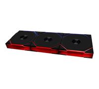 Lian Li UNI FAN TL Lot de 3 ventilateurs sans fil pour PC de jeu, 120 mm, RVB, noir, PWM, 26 LED ARGB, jusqu'à 2600 tr/min, système d'emboîtement, flux d'air élevé, faible vibration, silencieux