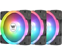 Lot de 3 Ventilateurs de boitier Thermaltake SwaFan EX RGB - 12cm (Noir)