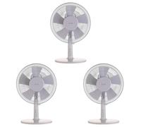 Lot de 3 ventilateurs de table blanc Alizé - AXELAIR