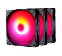 Lot de 3 Ventilateurs de boitier Phanteks M25 RGB - 14cm (Noir)