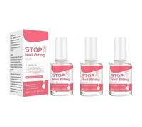 Lot de 3 vernis à ongles anti-morsure, anti-morsure, eau amère contre la mastication des ongles, doux et sûr, pour arrêter de se ronger les ongles et de sucer le pouce • Pour le quotidien, les voyages