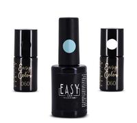 Lot De 3 Vernis Semi Permanents De Couleur Tendance Noir Blanc Et Bleu Pastel Multicolore