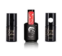 Lot De 3 Vernis Semi Permanents Essentiels Rouge Noir Et Blanc Multicolore