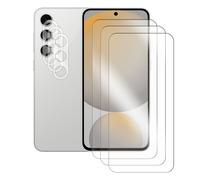 Lot de 3 Verre trempé Compatible pour Samsung Galaxy S24 FE 5G SM-S721B 6.7"" + Lot de 3 Verre trempé protecteur d'objectif camera arrière - Visiodirect