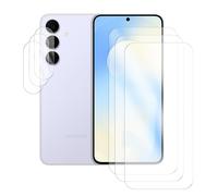 Lot de 3 Verre trempé compatible pour Samsung Galaxy S25 FE 5G SM-S731B 6.7""+ lot de 3 Verre trempé Protecteur d'objectif camera arrière - Visiodirect -