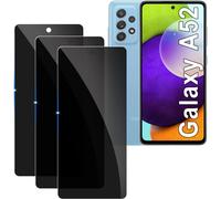 Lot De 3 Verre Trempé Confidentialité Pour Samsung Galaxy A52 ¿ Anti¿Espion 9h, Anti¿Rayures, Sans Bulles, Revêtement Oléophobe Hd, Compatible Déverrouillage Facial