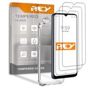 [Lot de 3] Verre Trempé et Coque Anti-Shock pour Oppo A15 - A15s - A35 4G, Verre trempé et Silicone TPU Haute résistance