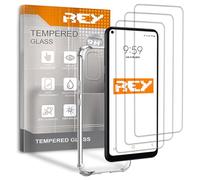 [Lot de 3] Verre Trempé et Coque Anti-Shock pour Oppo A74 5G, Verre trempé et Silicone TPU Haute résistance