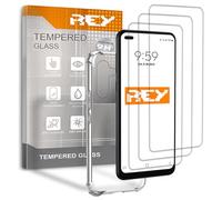 [Lot de 3] Verre Trempé et Coque Anti-Shock pour REALME X50 Pro 5G, Verre trempé et Silicone TPU Haute résistance
