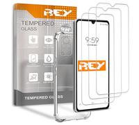 [Lot de 3] Verre Trempé et Coque Anti-Shock pour Vivo V21 5G, Verre trempé et Silicone TPU Haute résistance