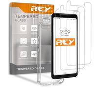[Lot de 3] Verre Trempé et Coque pour Google Pixel 2 XL, Verre trempé et Silicone TPU Haute résistance