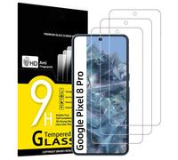 Lot de 3, Verre Trempé pour Google Pixel 8 Pro, Film Protection écran sans Bulles d'air Ultra Résistant 0,33mm HD Ultra Transparent