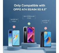 Lot De 3. Verre Trempé Pour Oppo A74 5g/Oppo A54 5g [Couverture Complète] [Vitre Protecteur 9h Dureté] [Sans Bulles] [Anti-Rayures] Film Protection Écran