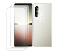 Lot de 3 Verre trempé pour Sony Xperia 5 IV 6.1"" XQCQ62B-GC, XQCQ62G.GC + Lot de 3 Verre trempé protecteur d'objectif camera arrière - Visiodirect -