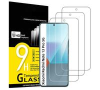 Lot de 3, Verre Trempé pour Xiaomi Redmi Note 13 Pro 5G/4G, Protection efficace contre les Rayures -Ultra Résistant