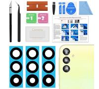 Lot de 3 verres de rechange pour objectif d'appareil photo arrière Galaxy A25 5G, objectif d'appareil photo arrière avec protecteur d'objectif de qualité supérieure compatible avec Galaxy A25 5G,