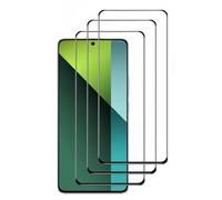 Lot de 3 Verres Trempés INTEGRAL Pour XIAOMI REDMI NOTE 13 PRO 4G/5G,Couverture Complète Noir - Ultra Résistant Dureté 9H