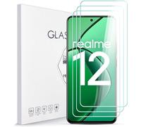 Lot De 3 Verres Trempés Pour Realme 12 4g - Dureté 9h, Anti-Rayures & Anti-Traces, Haute Transparence, Sans Bulles, Ultra Résistant, Installation Facile