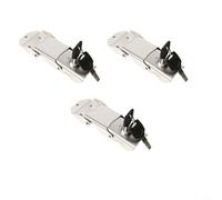Lot de 3 verrous amovibles en acier inoxydable pour coffre de moto avec 2 clés