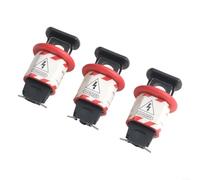 Lot de 3 verrous de disjoncteur miniatures pour interrupteurs électriques industriels avec compatibilité de plusieurs modèles et construction robuste en nylon PA (BD-D01)