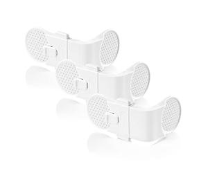Lot de 3 verrous de sécurité externes pour armoire et tiroir - Pour enfants