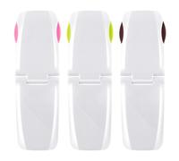 Lot de 3 verrous de sécurité pour enfants - Verrous de réfrigérateur - Sans perçage - Facile à installer - Pour armoire, tiroir, congélateur, four