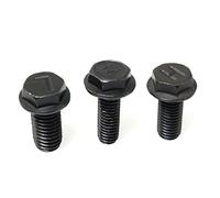 Lot de 3 vis à filetage inversé PZRT en métal noir de 6 mm 7 mm 8 mm pour machine de découpe Makita 110/4100NB/NH DCA FF-110 (1 pièce 6 mm + 1 pièce 7 mm + 1 pièce 8 mm)