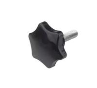 Lot de 3 vis moletées à tête filetée M6/M8 en forme d'étoile, for serrage de pouce, for bois et prune(40mm,D25-M6(3pcs) six)