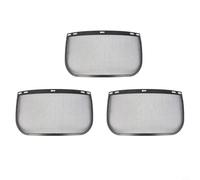 Lot de 3 visières de rechange, grille métallique et masque de protection en polycarbonate pour le jardinage, le bûcheron, la tonte de pelouse et la coupe des haies (3 pochoirs)